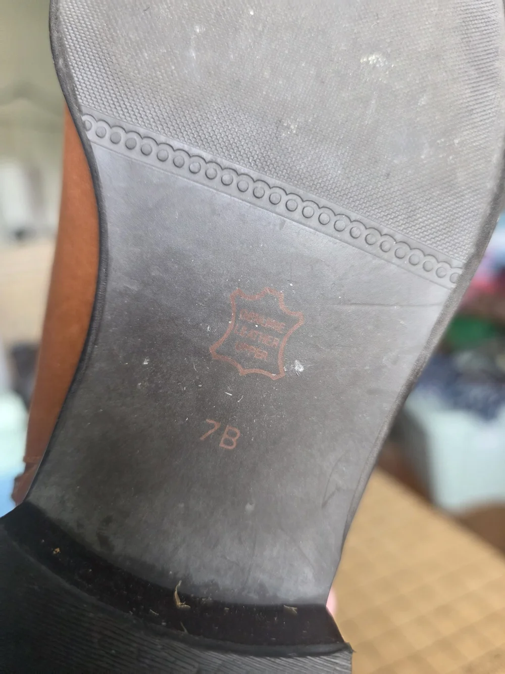 Talbots Women’s Tan Leather Almond‑Toe Ankle Boots Buckle Strap – Size 7B
